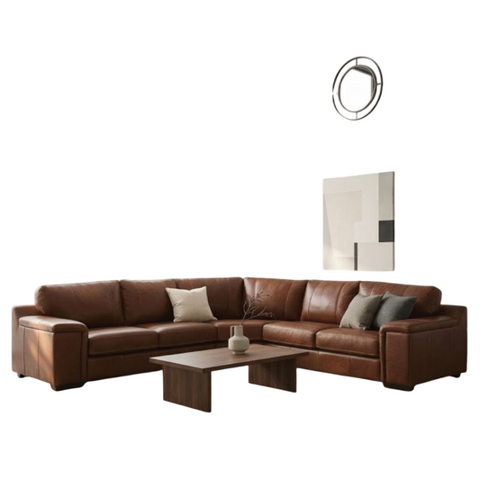 Sabie - 3 Piece Corner Lounge Suite - Leather