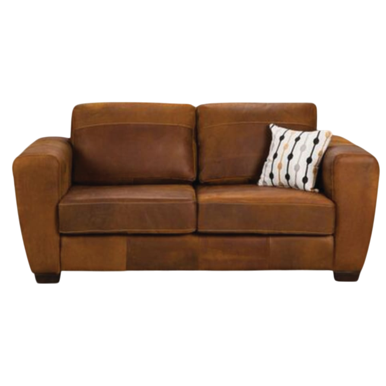 Swellendam 2 Div Couch - Genuine Leather - Ismails Furnishers