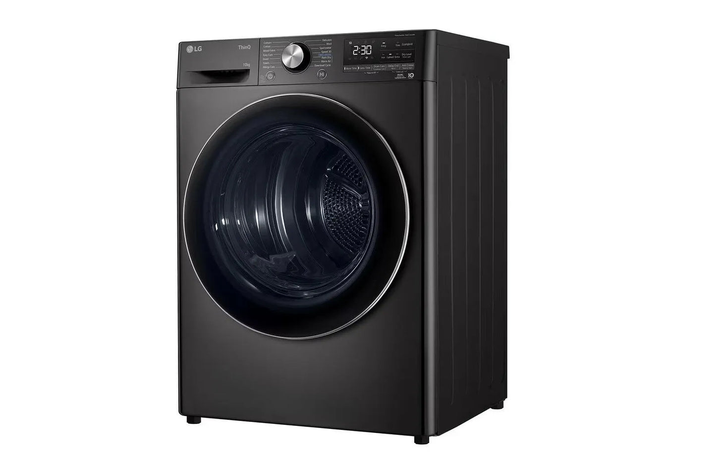 LG 10kg Heat Pump Tumble Dryer - Platinum Black - RH10V9ZV2W