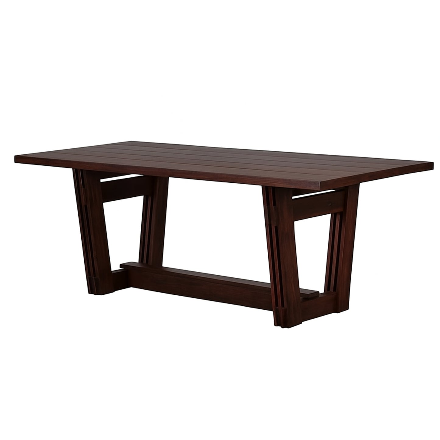 Tresle Patio Table 2.1M - Oak Biscuit