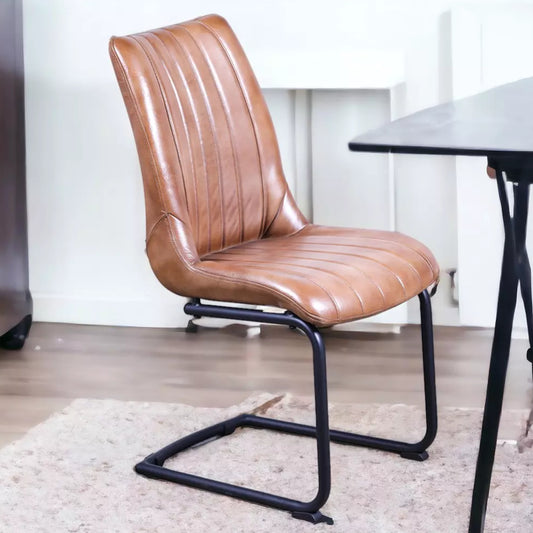 VertiStitch Leather Dining Chair - KV215