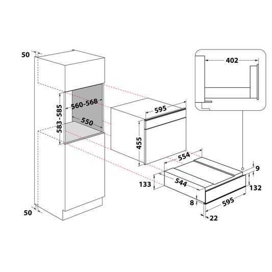 Whirlpool 15m Built In Warmer Drawer - Black - WD142IX