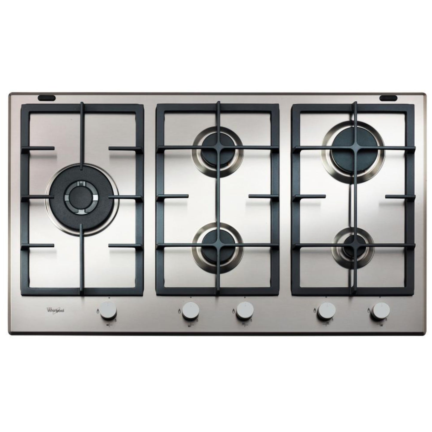 Whirlpool 90cm 5 Burner Gas Hob - Stainless Steel - GMA9522/IX