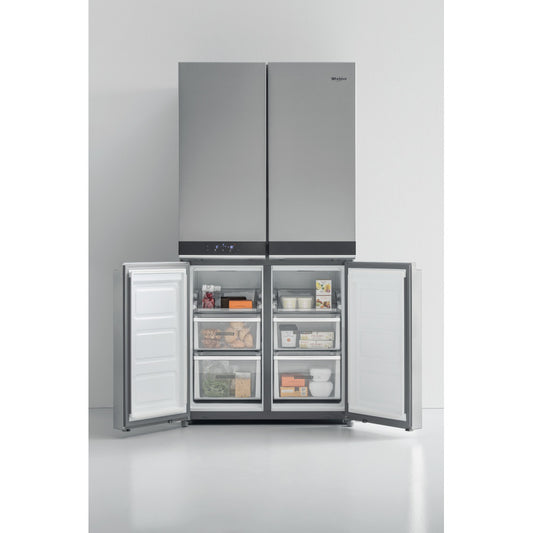 Whirlpool 591L 4 Door Side by Side Fridge/Freezer - Inox Silver - WQ9B1LM
