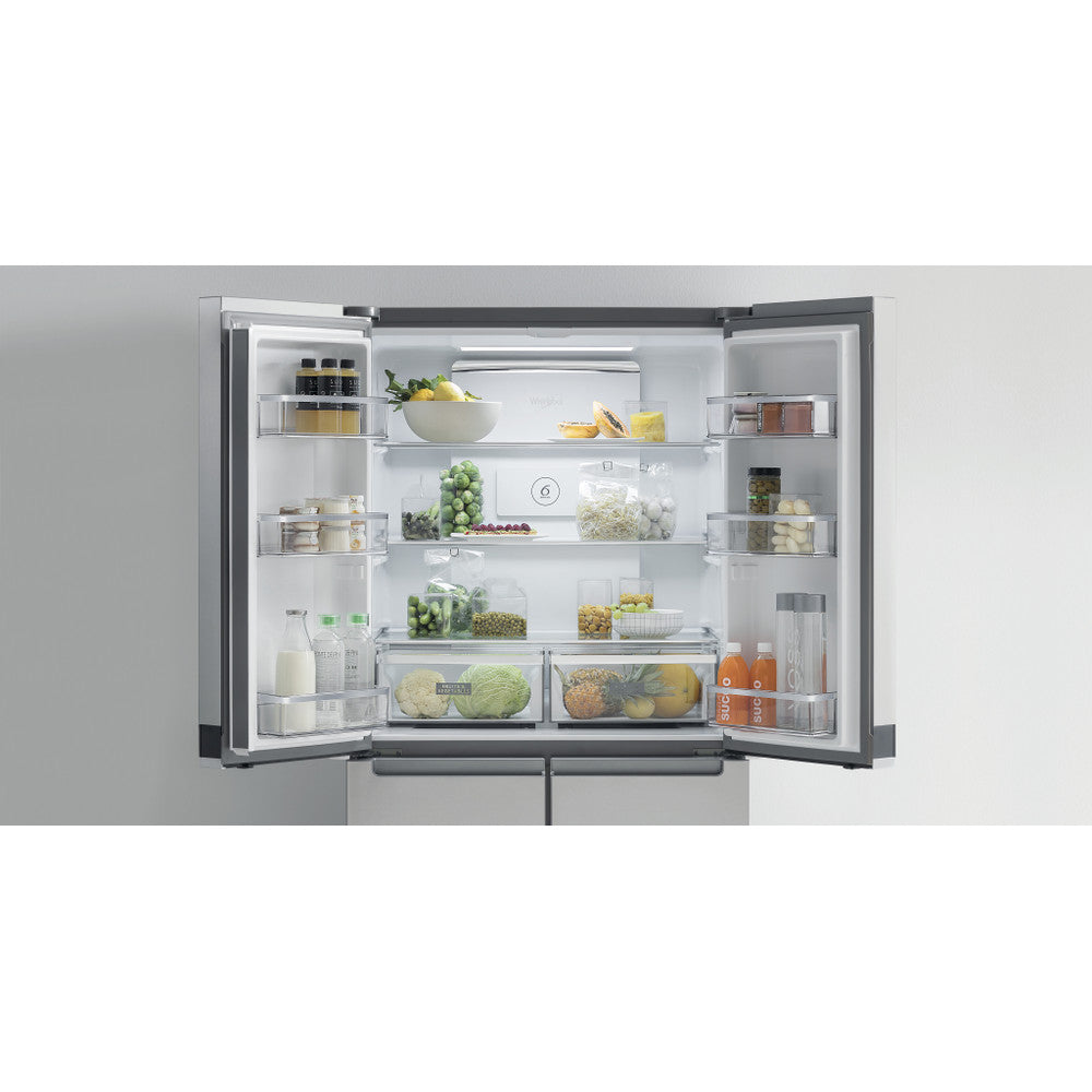 Whirlpool 591L 4 Door Side by Side Fridge/Freezer - Inox Silver - WQ9B1LM