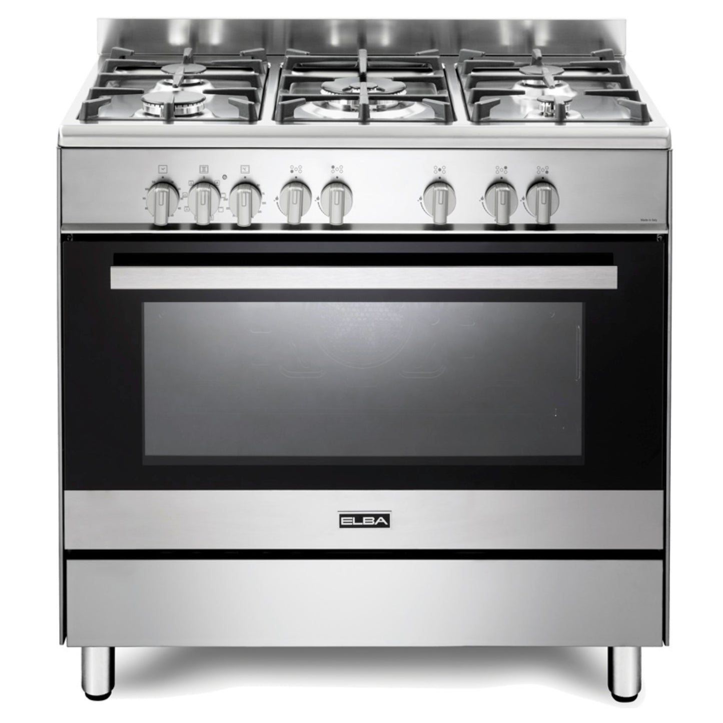 Elba Classic 90cm 5 Burner Gas Cooker - 01/9CX827N - Stainless Steel