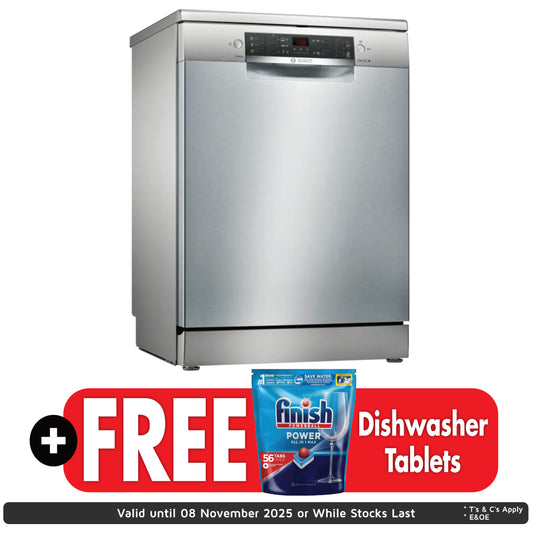 Bosch Series 4 13 Place Dishwasher - SMS46NI00Z - Silver Inox