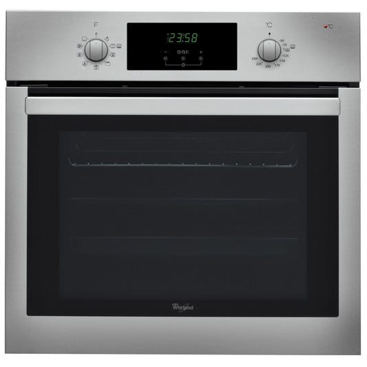 Whirlpool 60cm Built-In Electric Oven - Stainless Steel - AKP742IX