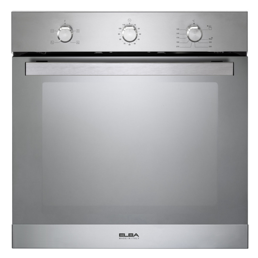Elba 60cm Fan Assist Gas Oven - Mirror Finish - 02/AL 6XLX FG
