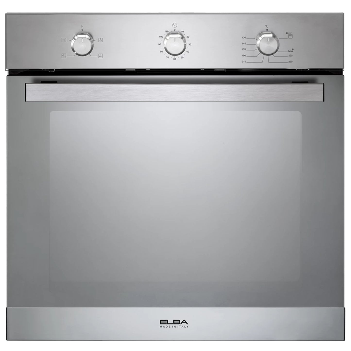 Elba 60cm Built-In Fan Assist Gas Oven - Mirror FInish - AL6XLXFG