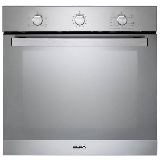 Elba 60cm Built-In Fan Assist Gas Oven - Mirror FInish - AL6XLXFG