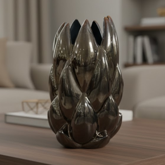 Large Aloe Vase - Gold - CER0009