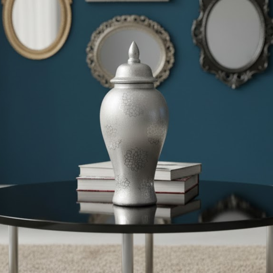 Ginger Jar - Silver - CER-2310262M