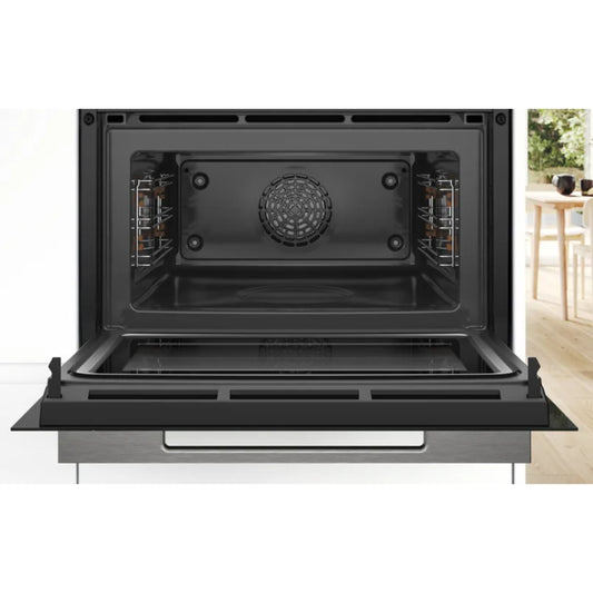 Bosch Series 8 60cm Built In Microwave Oven -Home Connect  - Black - CMG7241B1
