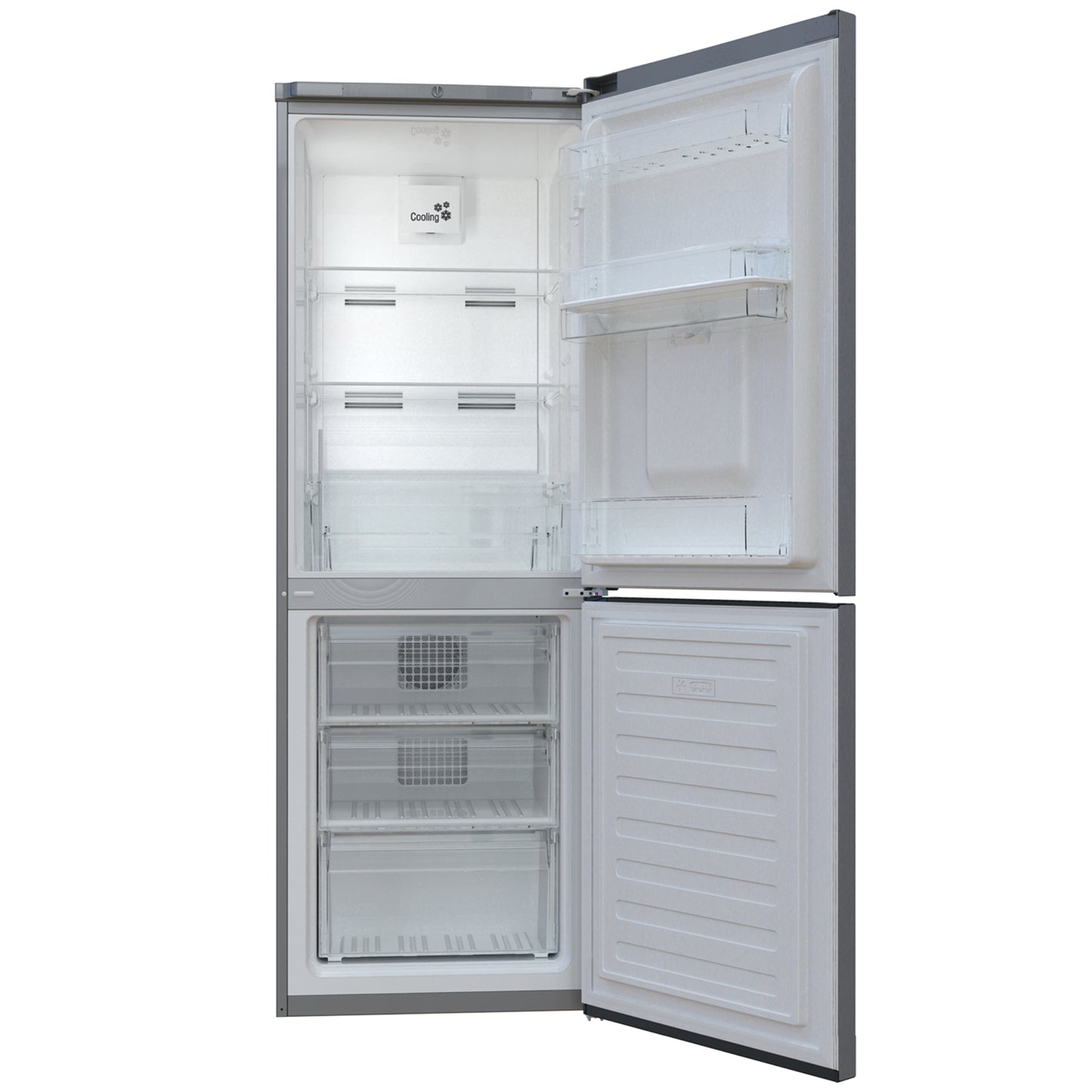 Defy 302L Combi Fridge / Freezer with Water Dispenser - Metallic - DAC639