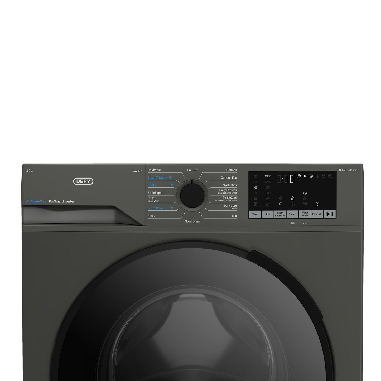 Defy 10kg Front Loader Washing Machine - Grey - DAW397