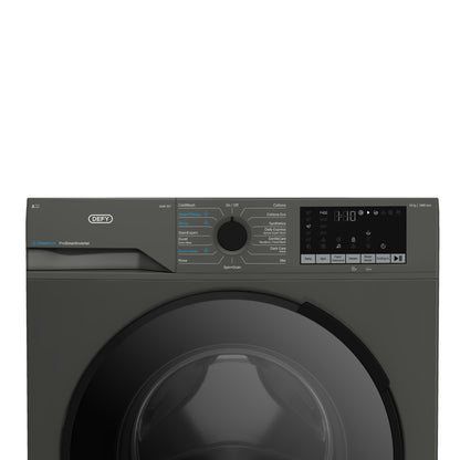 Defy 10kg Front Loader Washing Machine - Grey - DAW397