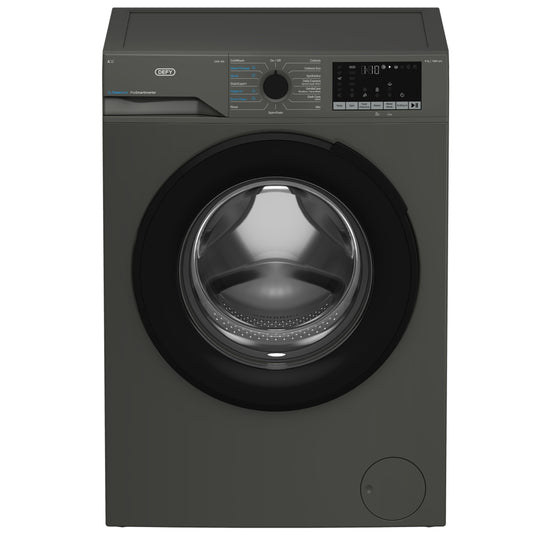 Defy 9kg Front Loader Washing Machine - Steam Cure - Manhattan Grey - DAW399