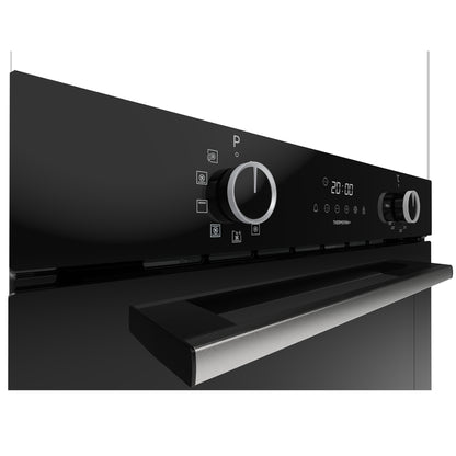 Defy 60cm Slimline Thermofan Eye Level Oven - Black - DBO689