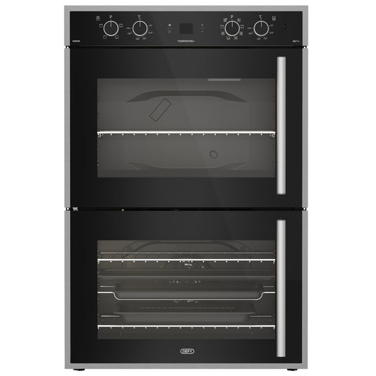 Defy Gemini Gourmet Chef Double Oven - DBO767 - Black
