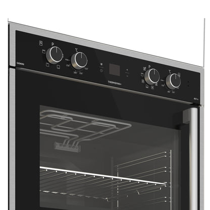 Defy Gemini Gourmet Chef Double Oven - DBO767 - Black