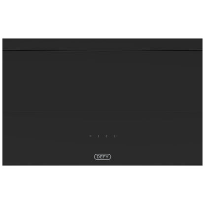 DEFY 90cm Vertical Extractor - Black Glass - DCH900B