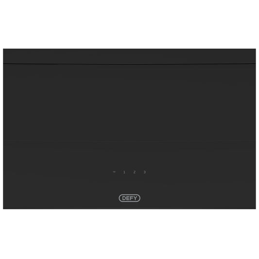DEFY 90cm Vertical Extractor - Black Glass - DCH900B