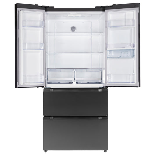Defy 492lt French Door Side by Side Fridge/Freezer - DFF440 - Black