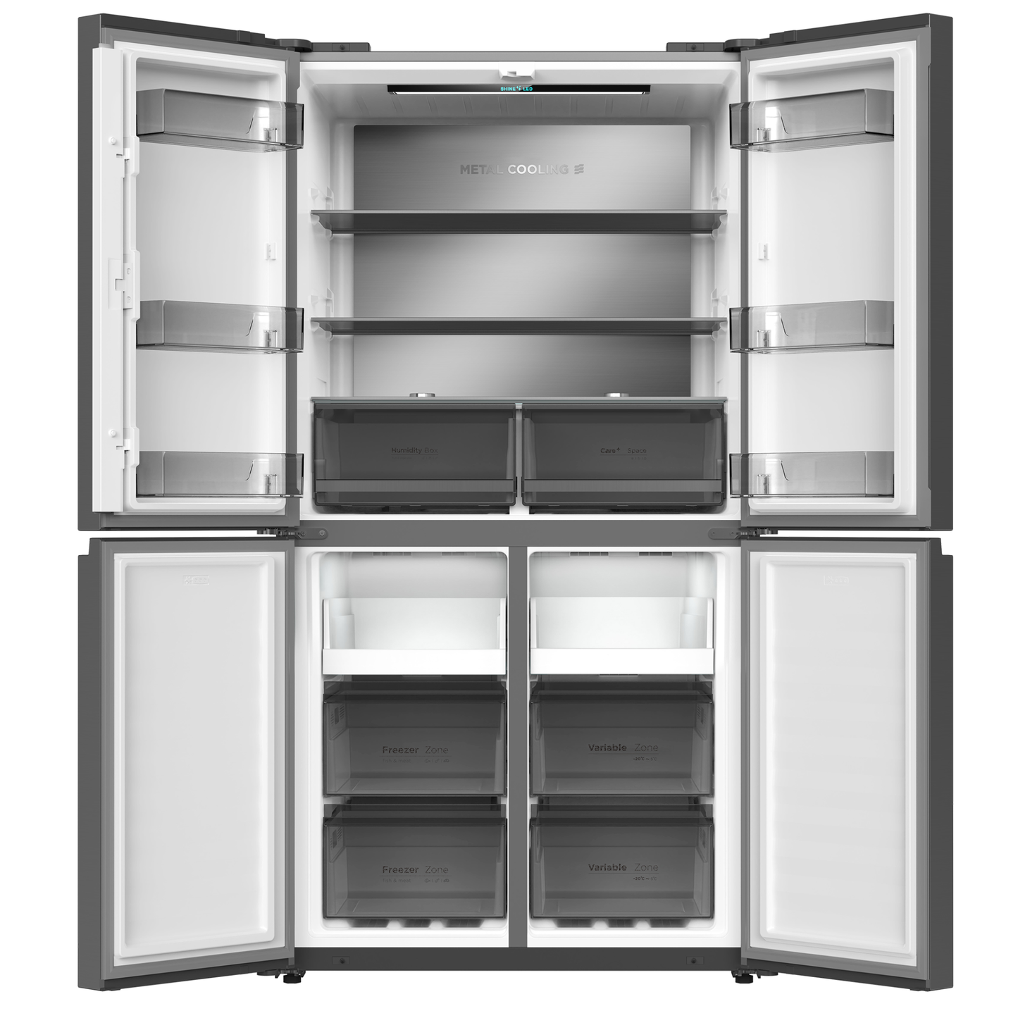 Defy 601L Multi Door Fridge / Freezer - DARK INOX - DFF590