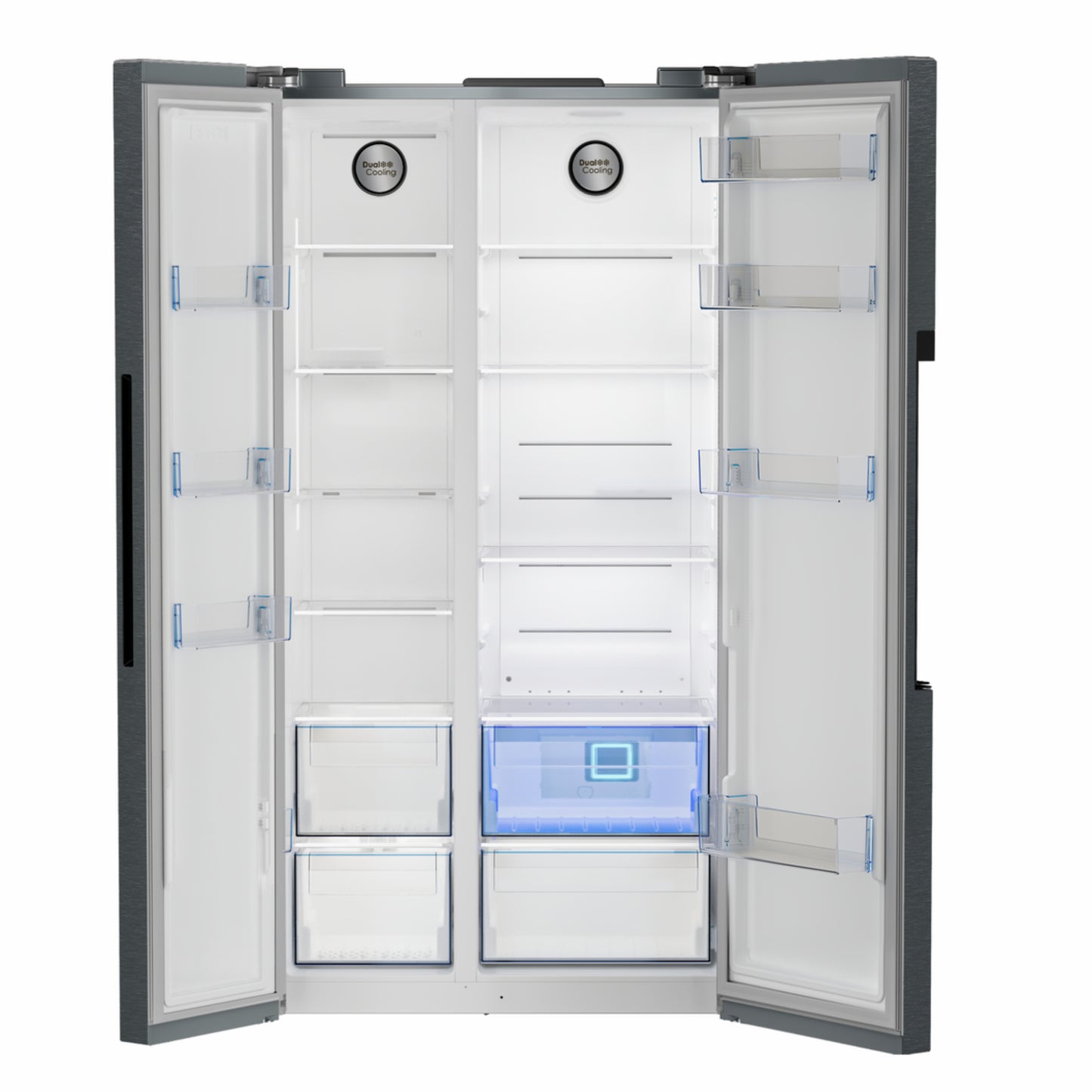 Defy 559L Side by Side Fridge / Freezer - DARK INOX - DFF636