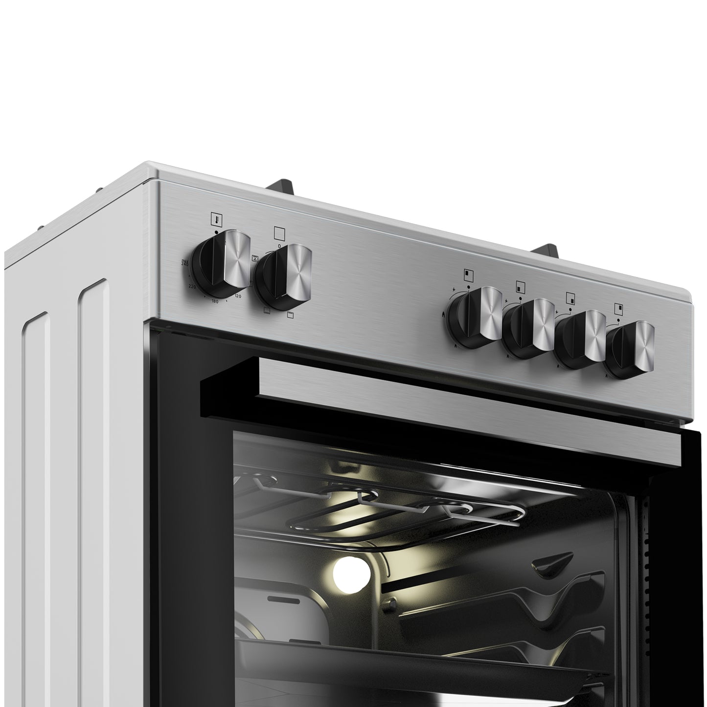 Defy 60cm 4 Burner Free Standing Gas/Elec Cooker - Stainless Steel - DGS602