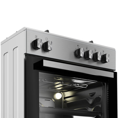 Defy 60cm 4 Burner Free Standing Gas/Elec Cooker - Stainless Steel - DGS602