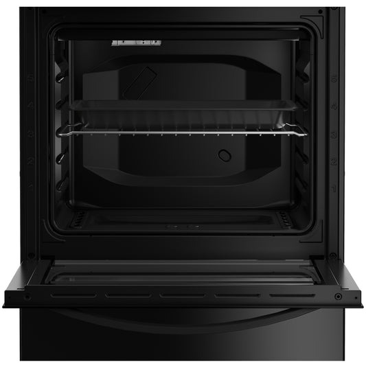 Defy 60cm 4 Burner Free Standing Full Gas Cooker - Black - DGS670X