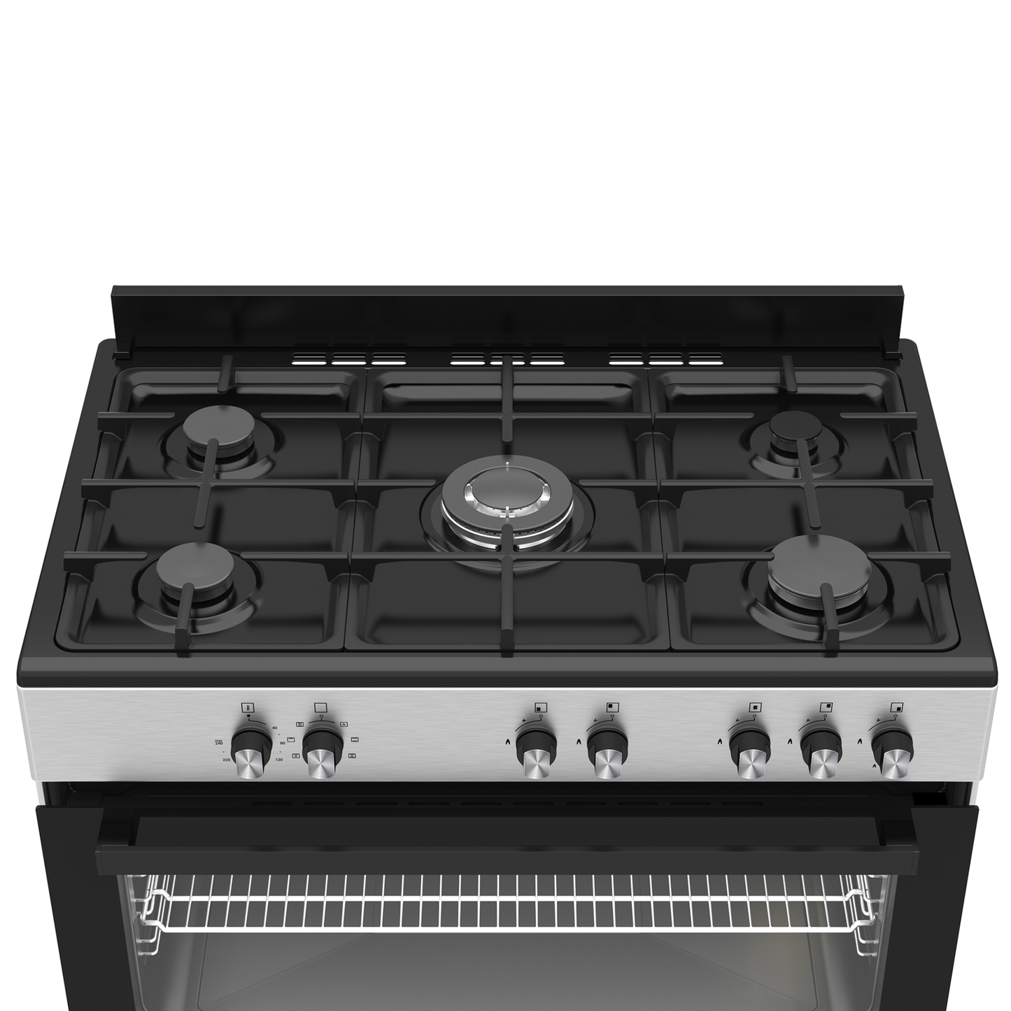 Defy 90cm 5 Burner Free Standing Gas/Elec Cooker - Stainless Steel - DGS902