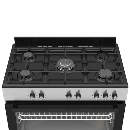 Defy 90cm 5 Burner Free Standing Gas/Elec Cooker - Stainless Steel - DGS902