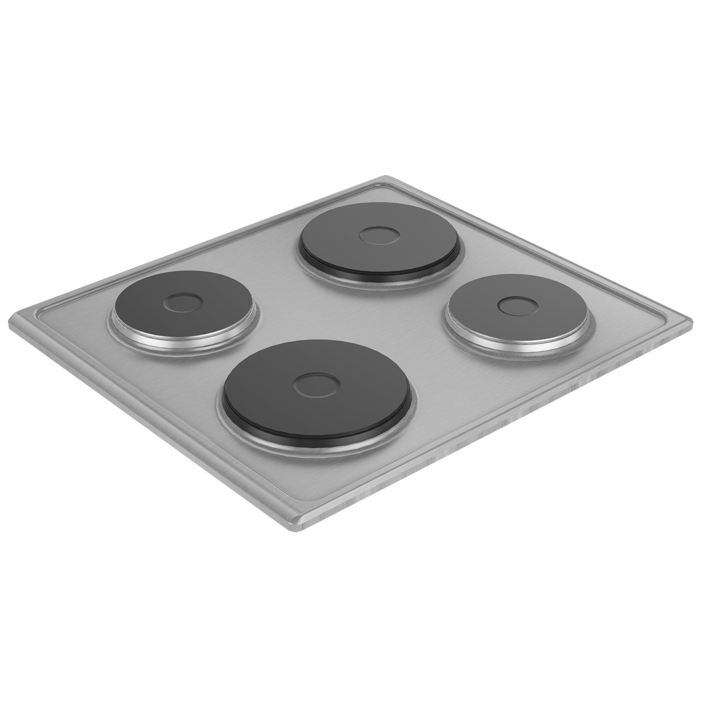 Defy 60cm 4 Solid Plate Built-in Hob Stainless Steel - DHD333
