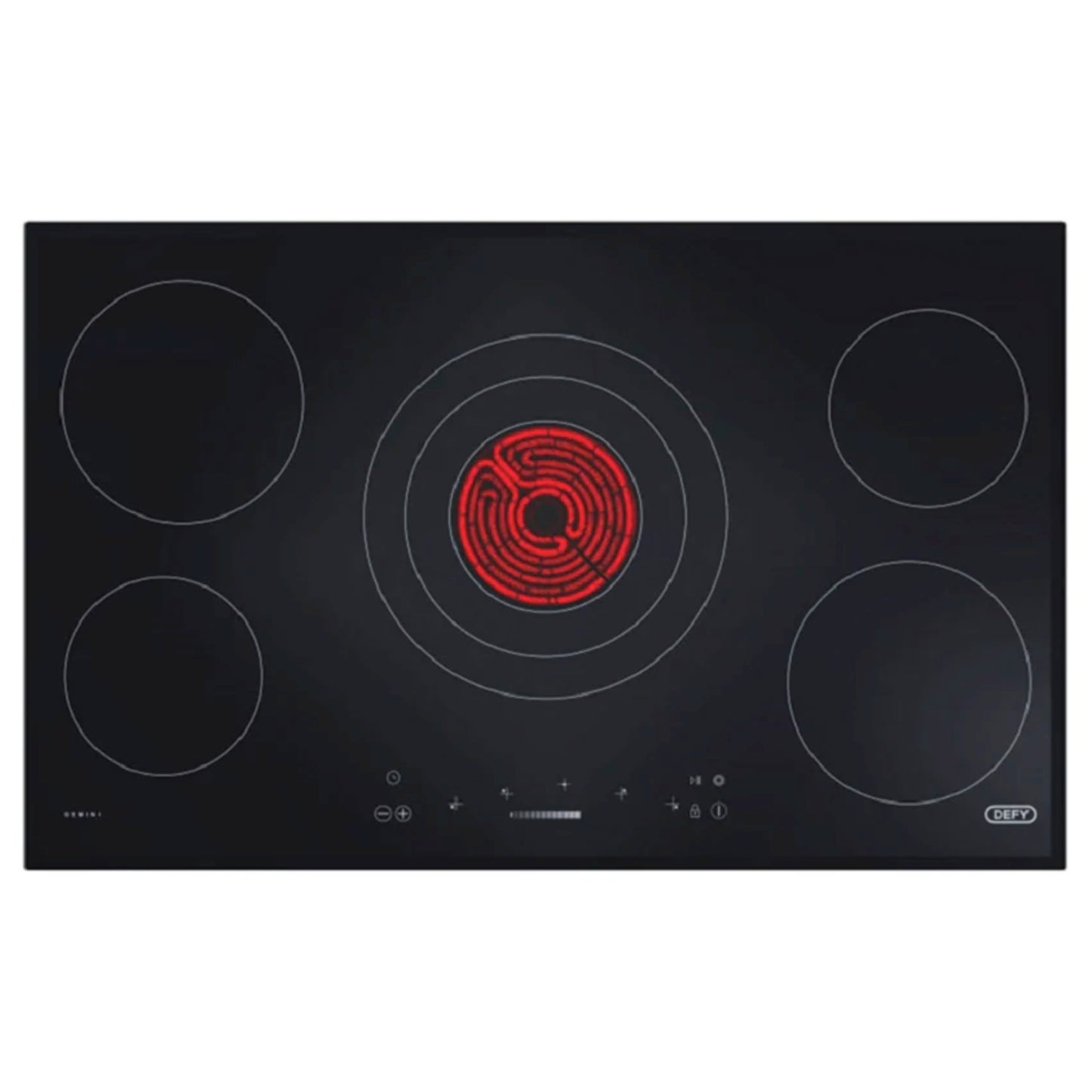 Defy 5 Plate Ceran Built-in Hob - DHD514 - Ismails Furnishers