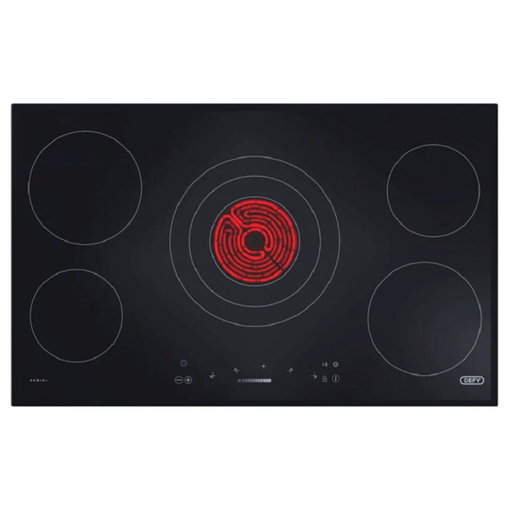Defy 5 Plate Ceran Built-in Hob - DHD514 - Ismails Furnishers