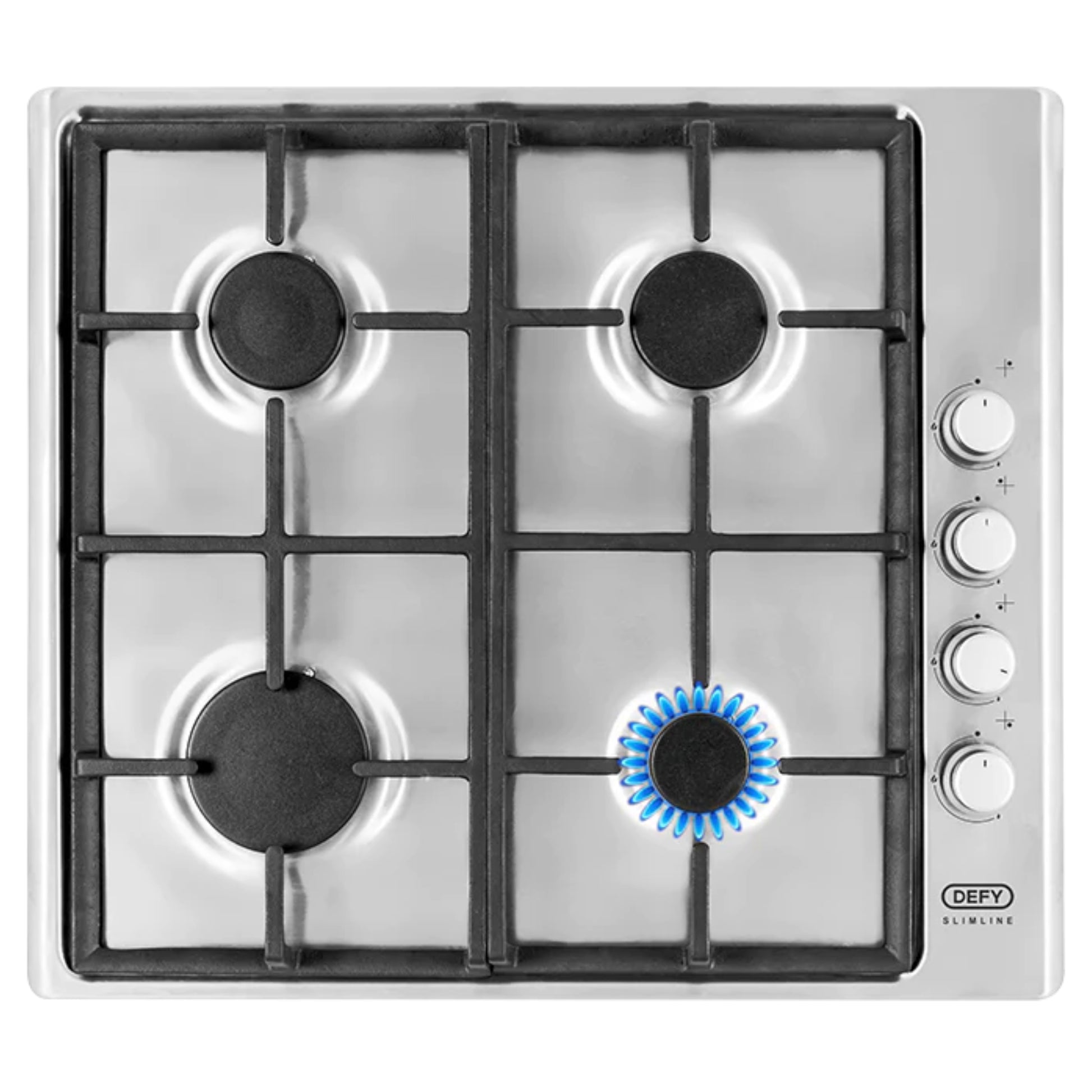 Defy 4 Burner Built-in Gas Hob - DHG133 - Stainless Steel - Ismails Furnishers