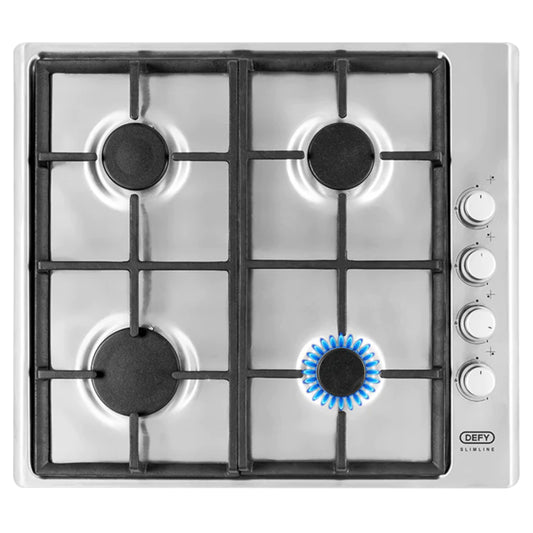Defy 4 Burner Built-in Gas Hob - DHG133 - Stainless Steel - Ismails Furnishers
