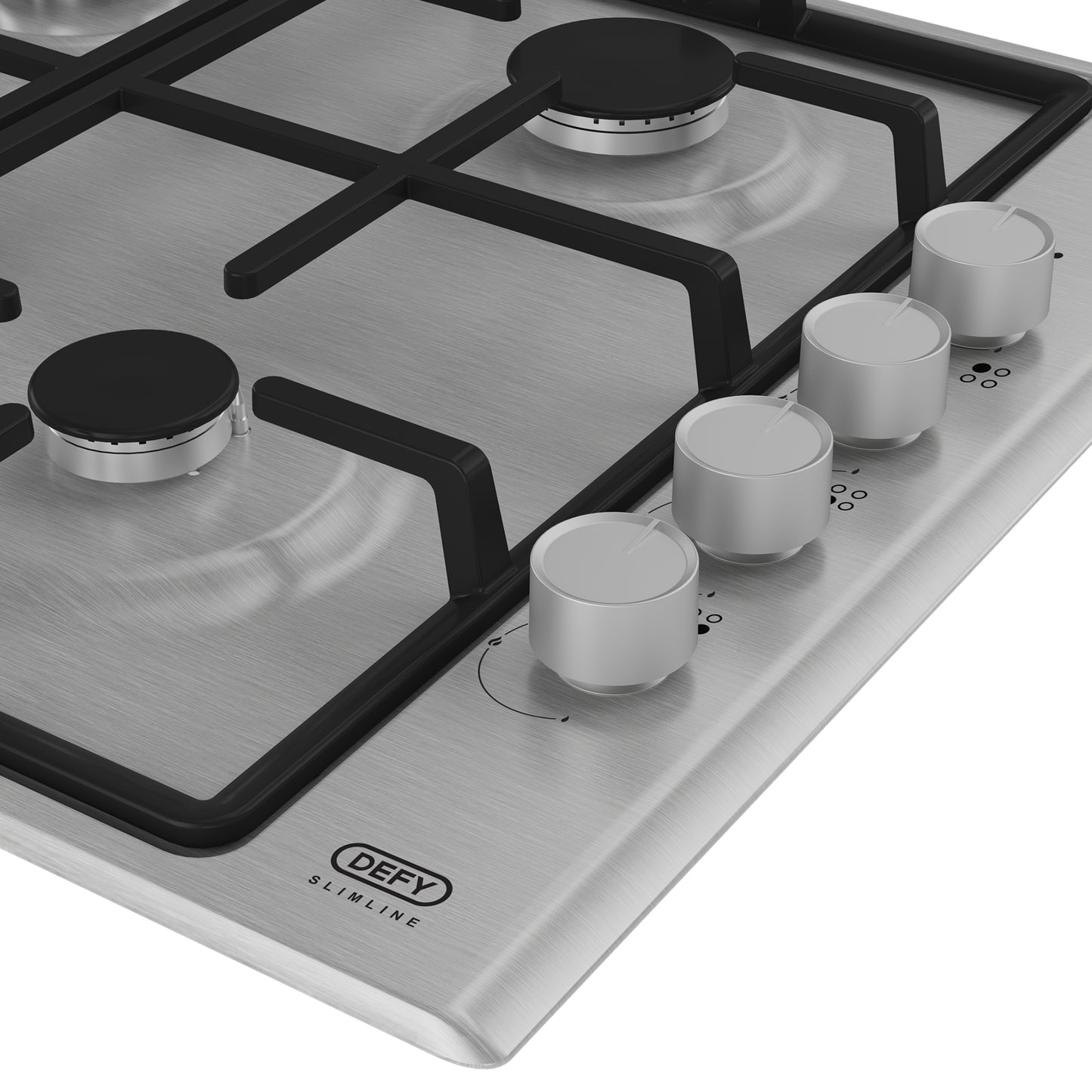 Defy 60cm 4 Burner Built-in Gas Hob Stainless Steel - DHG133
