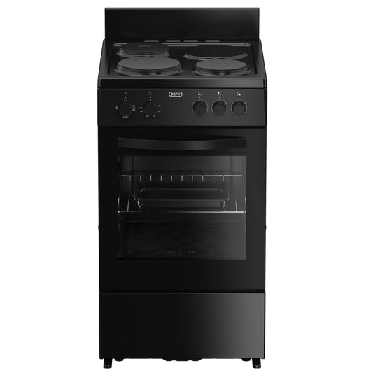 Defy Compact 3 Plate Freestanding Stove - DSS553 - Black