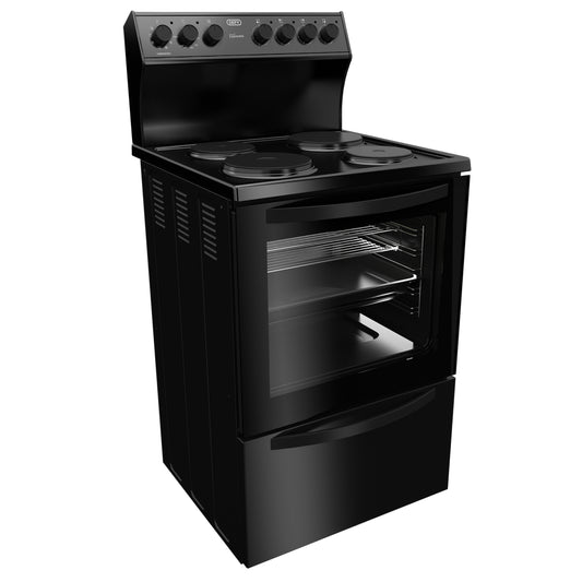 Defy 60cm 4 Plate Freestanding Stove - DSS697 - Black