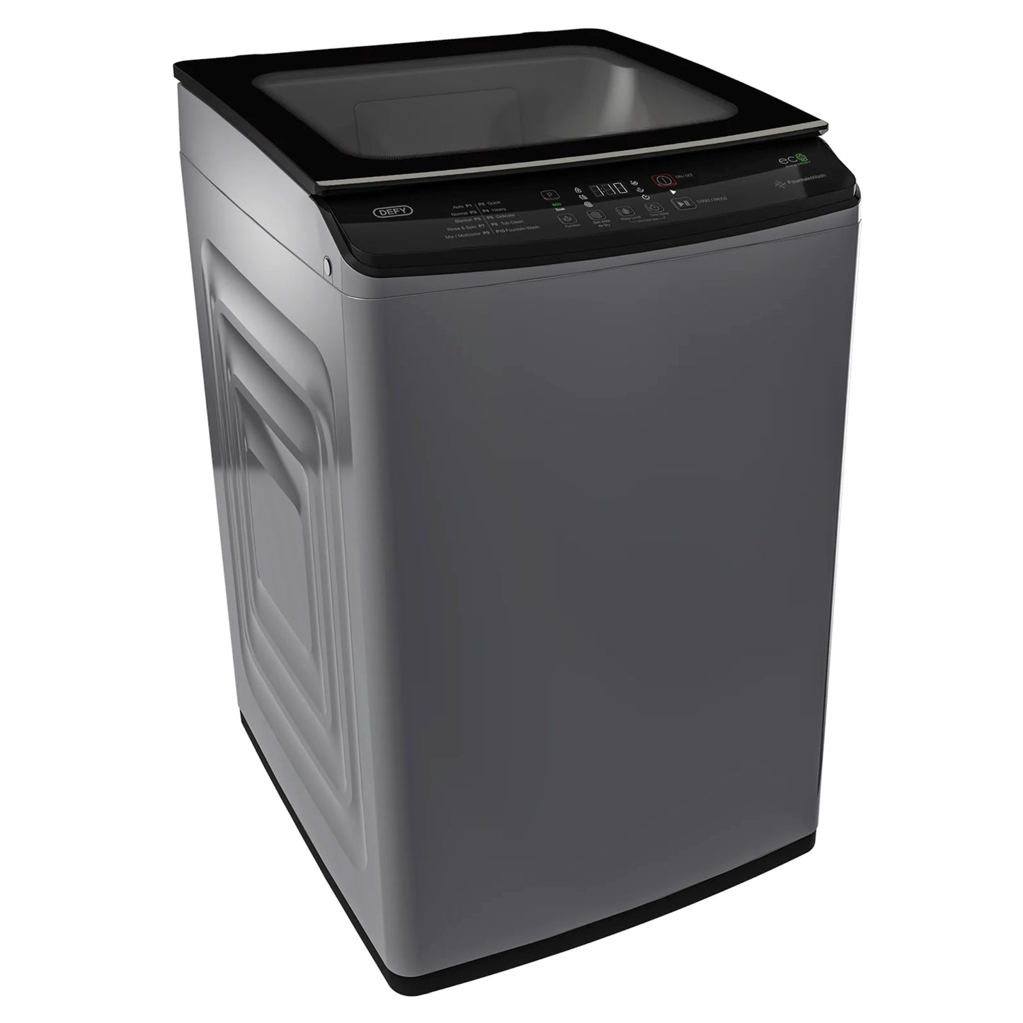 Defy 8kg Top Loader Washing Machine - DTL165 - Manhattan Grey - Ismails Furnishers