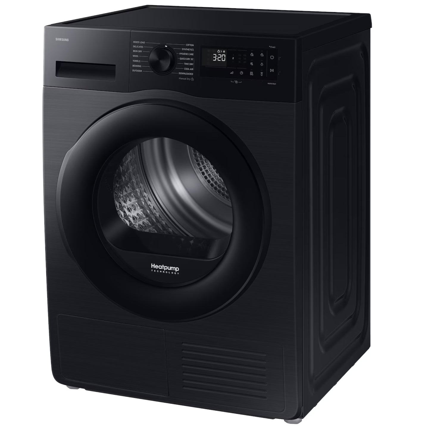 Samsung 9kg Heat Pump Tumble Dryer - Black - DV90CGC2AOABFA