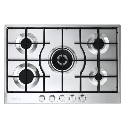 Elba Elio Lite 70cm 5 Burner Gas Hob - Stainless Steel - 02/ELIO 75-454L