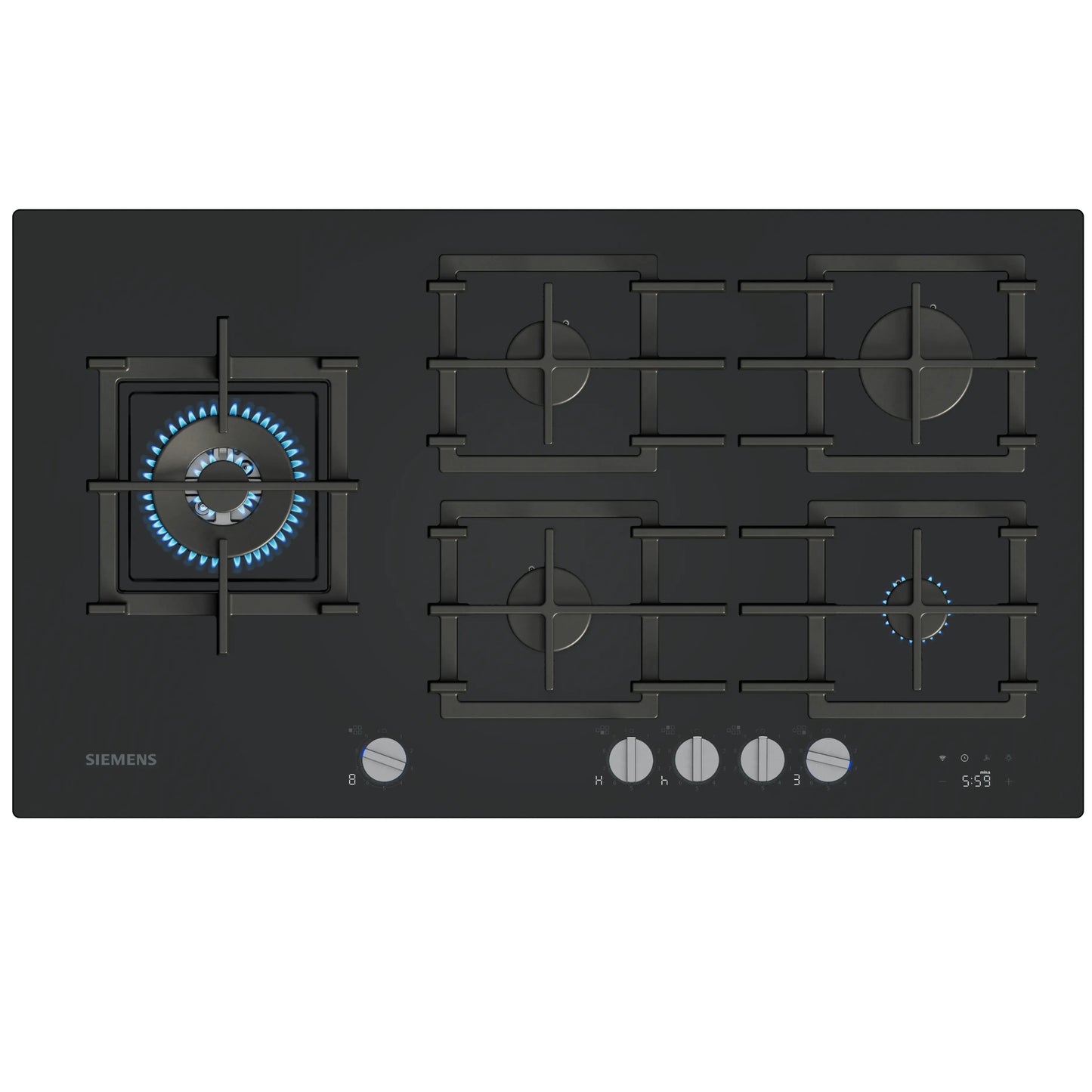 Siemens iQ700 90cm 5 Burner Gas on Glass Hob - ER9A6SH40Z