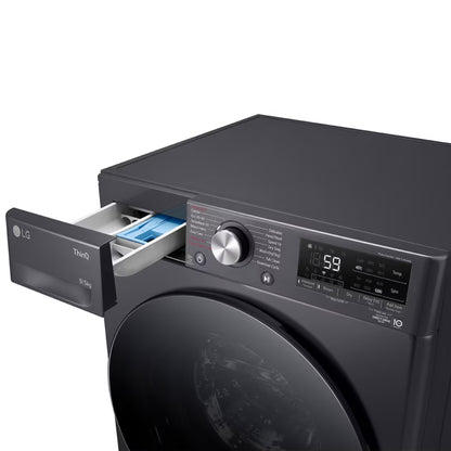 LG 9kg Washer / 5kg Dryer Combo - Middle Black - F2V5FRPYJ