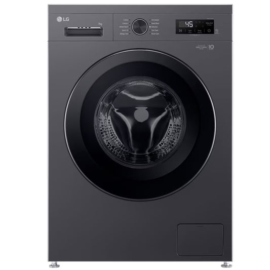 LG 7kg Front Loader Washing Machine - Black - F2Y1HYP6J