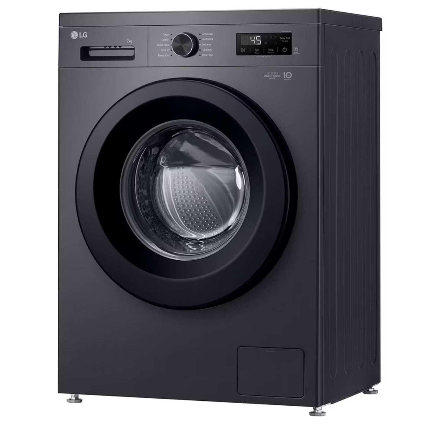 LG 7kg Front Loader Washing Machine - Black - F2Y1HYP6J